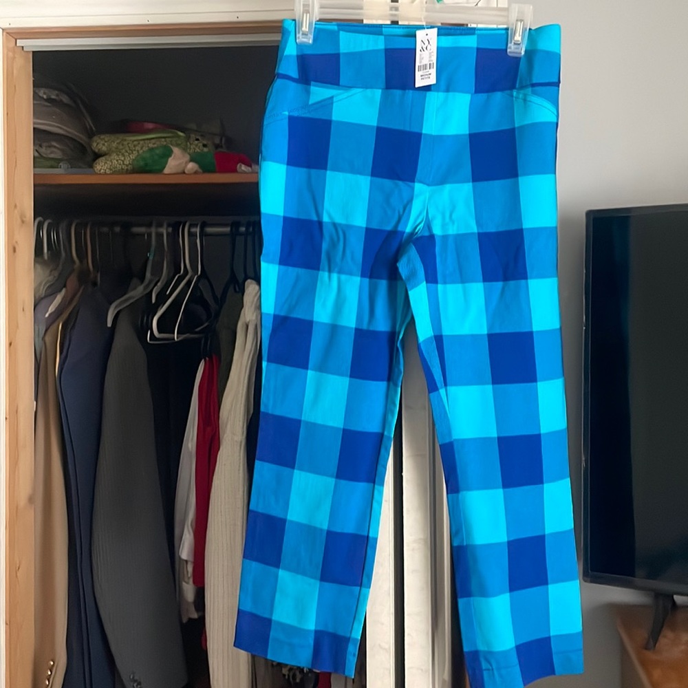Checkered capris